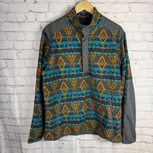 Alpine Design Men’s Cedar Mountain Aztec Fleece Sweatshirt Size Large